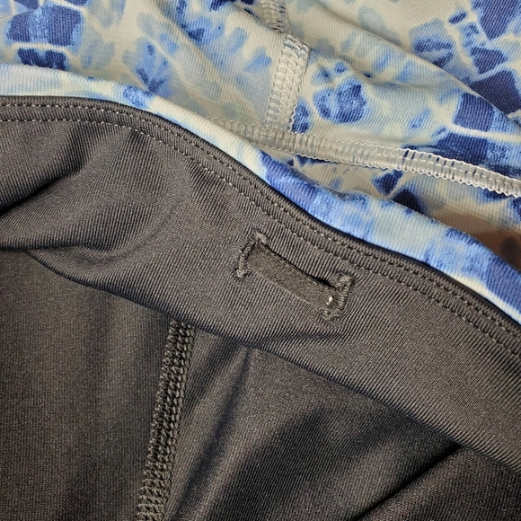 VSX Victoria’s Secret Sport Blue Tie-dye Knockout Tight Legging Capri Pants XS - Picture 9 of 16